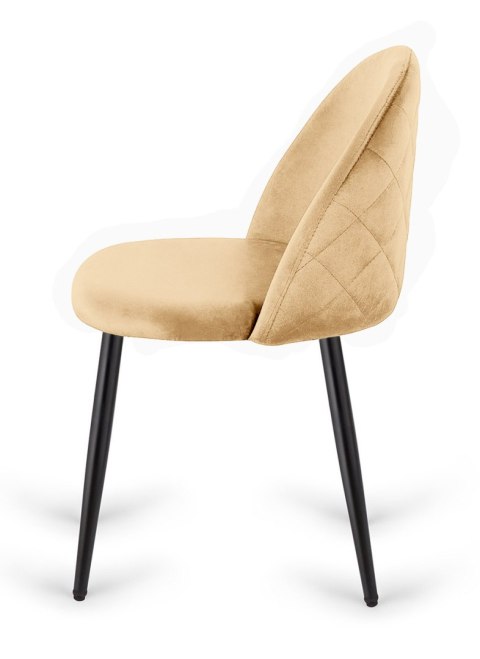 Krzesło tapicerowane GLORIA CREAM VELVET