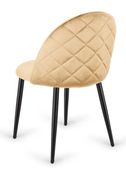Krzesło tapicerowane GLORIA CREAM VELVET