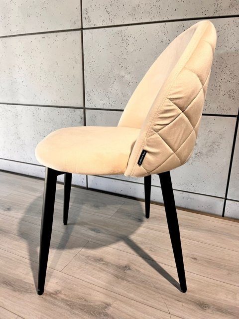 Krzesło tapicerowane GLORIA CREAM VELVET