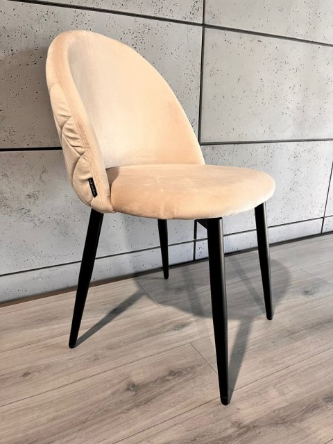 Krzesło tapicerowane GLORIA CREAM VELVET