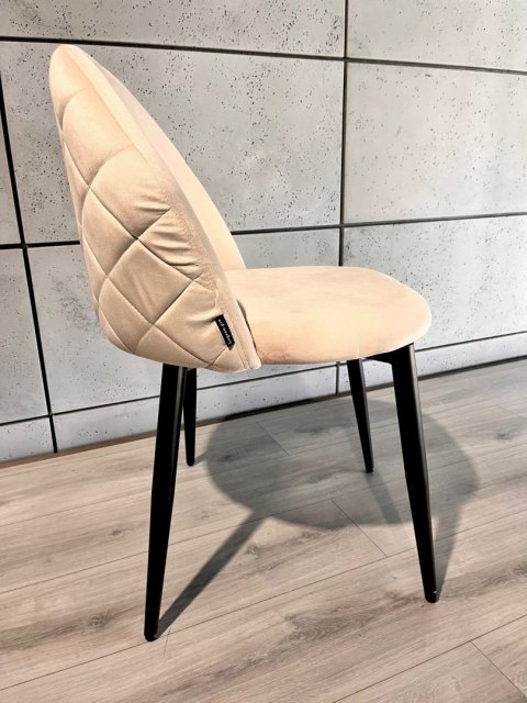 Krzesło tapicerowane GLORIA CREAM VELVET
