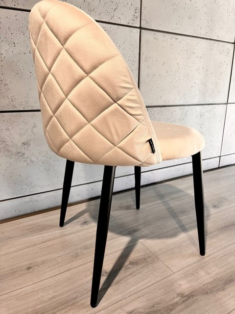 Krzesło tapicerowane GLORIA CREAM VELVET