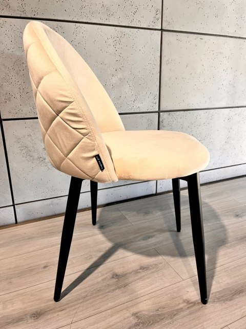 Krzesło tapicerowane GLORIA CREAM VELVET