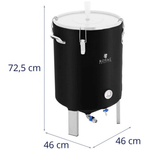 Pojemnik kocioł fermentacyjny fermentator do piwa wina z izolacją 0-40C 60 l Pojemnik kocioł fermentacyjny fermentator do piwa wina z izolacją 0-40C 60 l