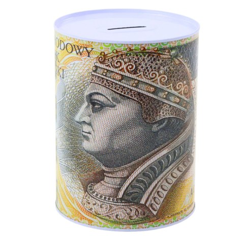 Skarbonka Metalowa Puszka Banknot 200 Złotych 16x12cm Skarbonka Metalowa Puszka Banknot 200 Złotych 16x12cm