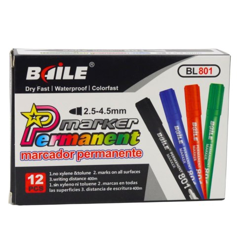 Marker Permanentny Wodoodporny Zielony 2,5-4,5 mm Marker Permanentny Wodoodporny Zielony 2,5-4,5 mm