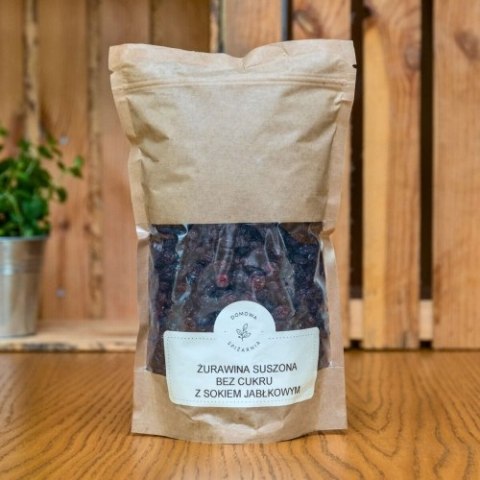 Żurawina suszona bez cukru z sokiem jabłkowym 1kg Żurawina suszona bez cukru z sokiem jabłkowym 1kg