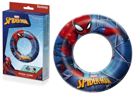 Pompowane Koło Do Pływania Spider-Man 56 cm Bestway 98003 Pompowane Koło Do Pływania Spider-Man 56 cm Bestway 98003