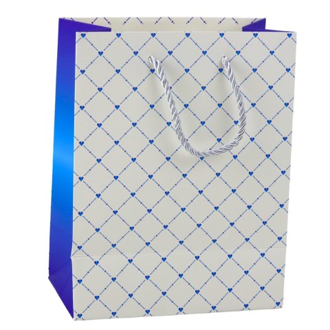 Torba Prezentowa Papierowa Błyszczące Serduszka 23 x 18 x 10,5 cm Torba Prezentowa Papierowa Błyszczące Serduszka 23 x 18 x 10,5 cm