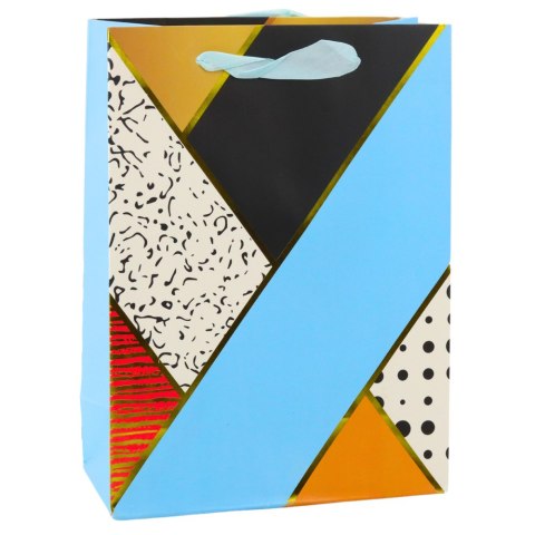 Torba Prezentowa Papierowa Wzory Geometryczne 23 x 18 x 10,5 cm Torba Prezentowa Papierowa Wzory Geometryczne 23 x 18 x 10,5 cm