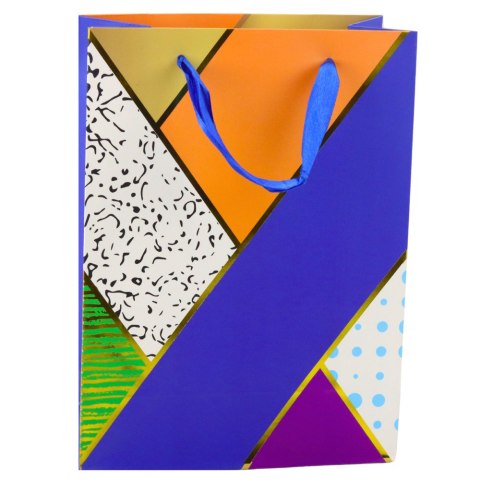 Torba Prezentowa Papierowa Wzory Geometryczne 23 x 18 x 10,5 cm Torba Prezentowa Papierowa Wzory Geometryczne 23 x 18 x 10,5 cm