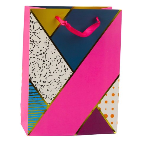 Torba Prezentowa Papierowa Wzory Geometryczne 23 x 18 x 10,5 cm Torba Prezentowa Papierowa Wzory Geometryczne 23 x 18 x 10,5 cm