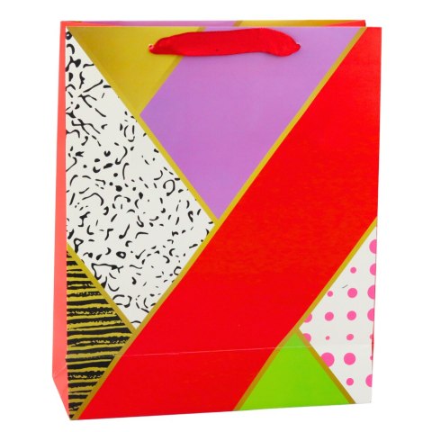 Torba Prezentowa Papierowa Wzory Geometryczne 32 x 26 x 12 cm Torba Prezentowa Papierowa Wzory Geometryczne 32 x 26 x 12 cm