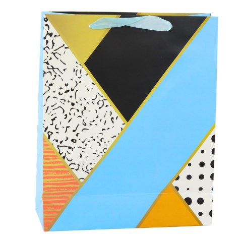 Torba Prezentowa Papierowa Wzory Geometryczne 32 x 26 x 12 cm Torba Prezentowa Papierowa Wzory Geometryczne 32 x 26 x 12 cm