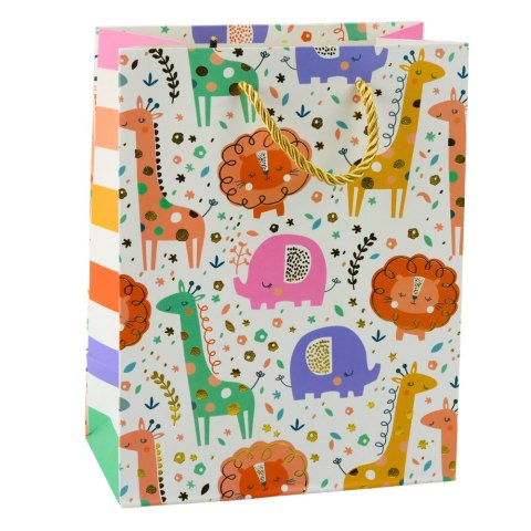 Torba Prezentowa Papierowa Zwierzęta Safari 23 x 18 x 10,5 cm Torba Prezentowa Papierowa Zwierzęta Safari 23 x 18 x 10,5 cm