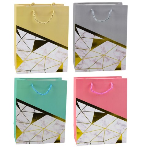 Torba Prezentowa Wzory Geometryczne Marmur 23 x 18 x 10,5 cm Torba Prezentowa Wzory Geometryczne Marmur 23 x 18 x 10,5 cm