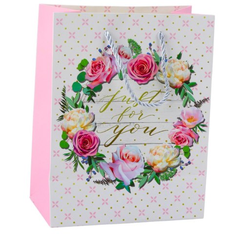 Torba Prezentowa Wzory Kwiaty Best Wishes 23 x 18 x 10,5 cm Torba Prezentowa Wzory Kwiaty Best Wishes 23 x 18 x 10,5 cm