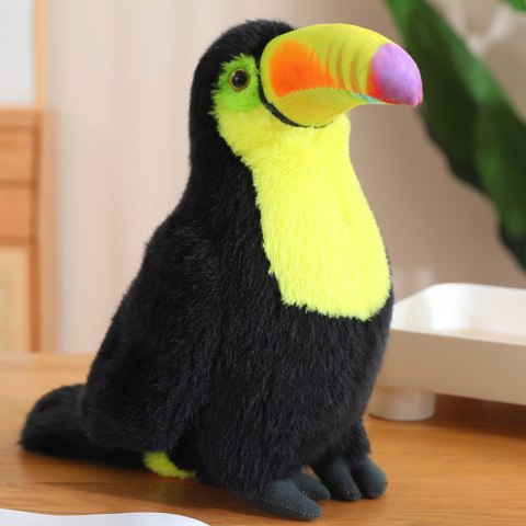 Pluszowy Ptak Tukan Pluszak Maskotka Przytulanka Żółty 20cm Pluszowy Ptak Tukan Pluszak Maskotka Przytulanka Żółty 20cm