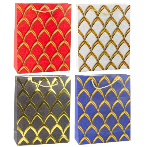 Torba Prezentowa Elegancka Złote Zdobienia 32 x 26 x 12 cm Torba Prezentowa Elegancka Złote Zdobienia 32 x 26 x 12 cm