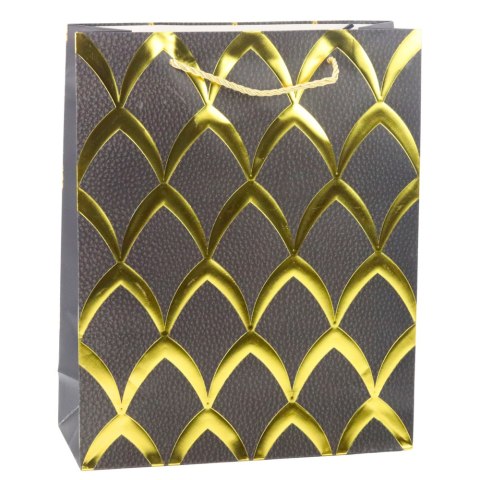 Torba Prezentowa Elegancka Złote Zdobienia 32 x 26 x 12 cm Torba Prezentowa Elegancka Złote Zdobienia 32 x 26 x 12 cm