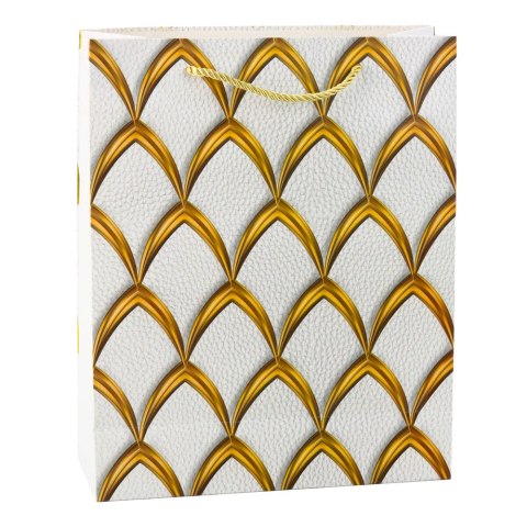 Torba Prezentowa Elegancka Złote Zdobienia 32 x 26 x 12 cm Torba Prezentowa Elegancka Złote Zdobienia 32 x 26 x 12 cm