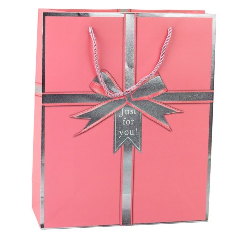Torba Prezentowa Kokarda Just For You 32 x 26 x 12 cm Torba Prezentowa Kokarda Just For You 32 x 26 x 12 cm