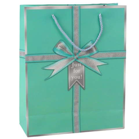 Torba Prezentowa Kokarda Just For You 32 x 26 x 12 cm Torba Prezentowa Kokarda Just For You 32 x 26 x 12 cm