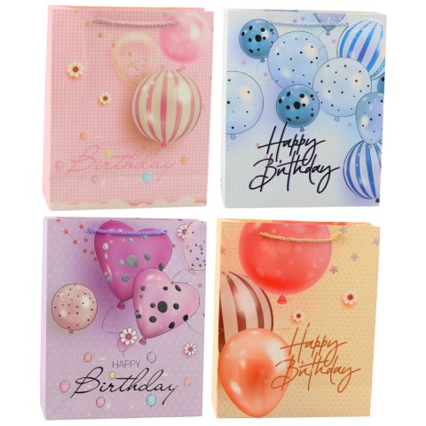 Torba Prezentowa Urodzinowa Balony Happy Birthday 32 x 26 x 12 cm Torba Prezentowa Urodzinowa Balony Happy Birthday 32 x 26 x 12 cm