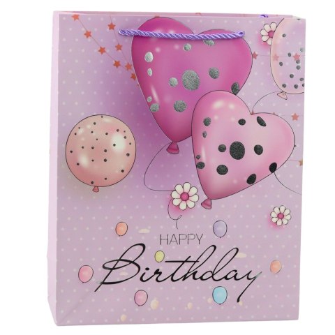 Torba Prezentowa Urodzinowa Balony Happy Birthday 32 x 26 x 12 cm Torba Prezentowa Urodzinowa Balony Happy Birthday 32 x 26 x 12 cm
