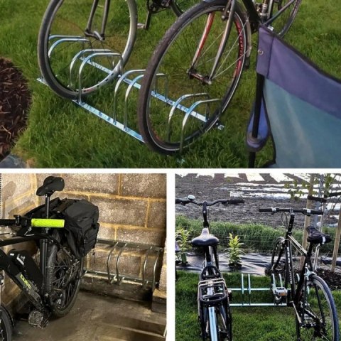 Stojak rowerowy na 5 rowerów uniwersalny opony 35-60mm ścienny podłogowy