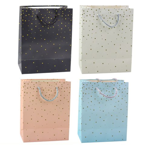 Torba Prezentowa Ze Złotymi Kropkami 23 x 18 x 10,5 cm Torba Prezentowa Ze Złotymi Kropkami 23 x 18 x 10,5 cm