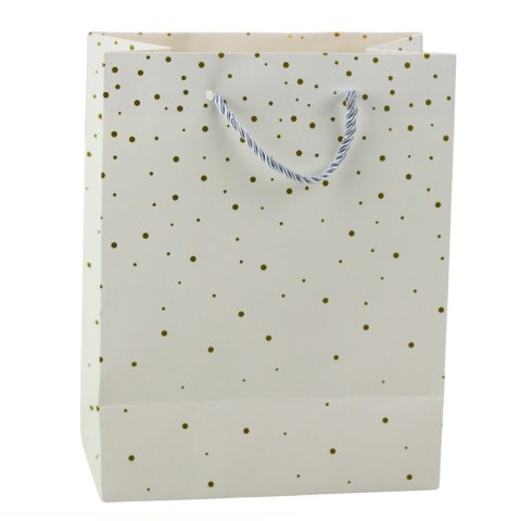 Torba Prezentowa Ze Złotymi Kropkami 23 x 18 x 10,5 cm Torba Prezentowa Ze Złotymi Kropkami 23 x 18 x 10,5 cm
