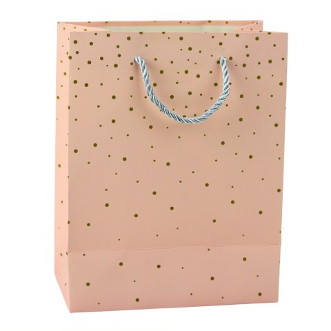 Torba Prezentowa Ze Złotymi Kropkami 23 x 18 x 10,5 cm Torba Prezentowa Ze Złotymi Kropkami 23 x 18 x 10,5 cm