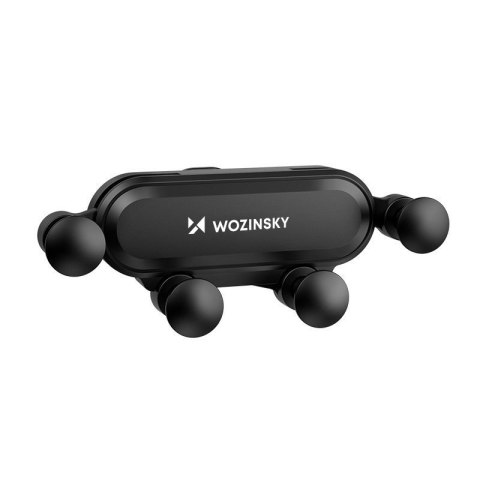 Uchwyt na telefon do samochodu grawitacyjny na kratkę wentylacyjną czarny Uchwyt na telefon do samochodu grawitacyjny na kratkę wentylacyjną czarny
