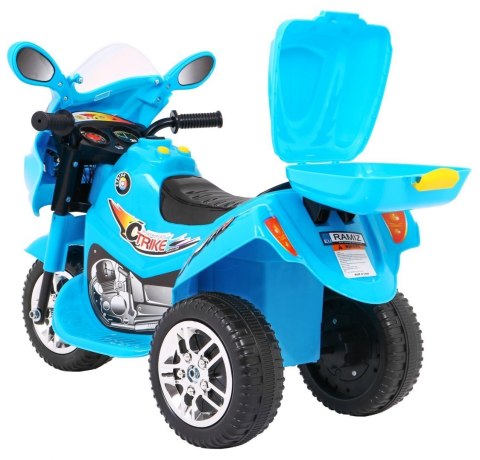 Motorek Trójkołowy BJX-088 elektryczny dla najmłodszych Niebieski + Dźwięki + Światła Motorek Trójkołowy BJX-088 elektryczny dla najmłodszych Niebieski + Dźwięki + Światła
