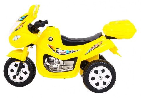 Motorek Trójkołowy BJX-088 elektryczny dla najmłodszych Żółty + Dźwięki + Światła Motorek Trójkołowy BJX-088 elektryczny dla najmłodszych Żółty + Dźwięki + Światła