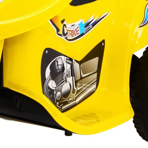 Motorek Trójkołowy BJX-088 elektryczny dla najmłodszych Żółty + Dźwięki + Światła Motorek Trójkołowy BJX-088 elektryczny dla najmłodszych Żółty + Dźwięki + Światła