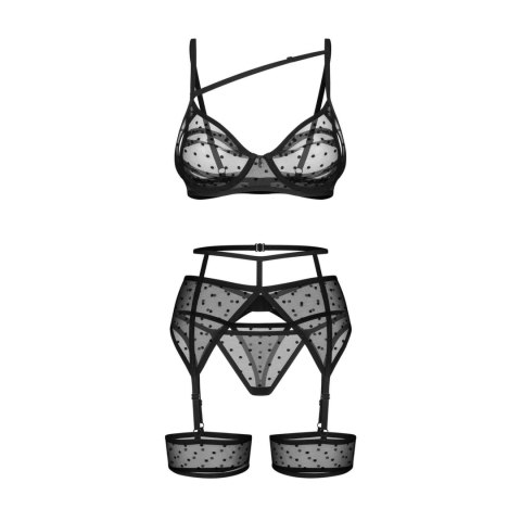 Obsessive - Zestaw Nuites pas + stringi + biustonosz 2xl/3xl Obsessive - Zestaw Nuites pas + stringi + biustonosz 2xl/3xl