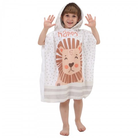 RĘCZNIK PLAŻOWY Peleryna dziecięca HAPPY BEAR 60 x 60cm PEL02WZ1