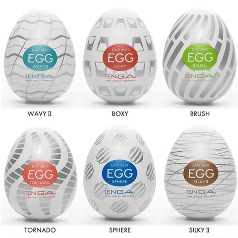 Zestaw sześciu masturbatorów - Tenga Egg 6 Styles Pack Serie 3 Zestaw sześciu masturbatorów - Tenga Egg 6 Styles Pack Serie 3