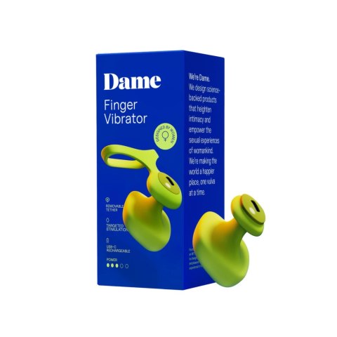 Dame - Wibrator na palec - ładowany USB - Fin 2.0 Dame - Wibrator na palec - ładowany USB - Fin 2.0