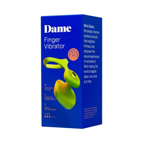 Dame - Wibrator na palec - ładowany USB - Fin 2.0 Dame - Wibrator na palec - ładowany USB - Fin 2.0
