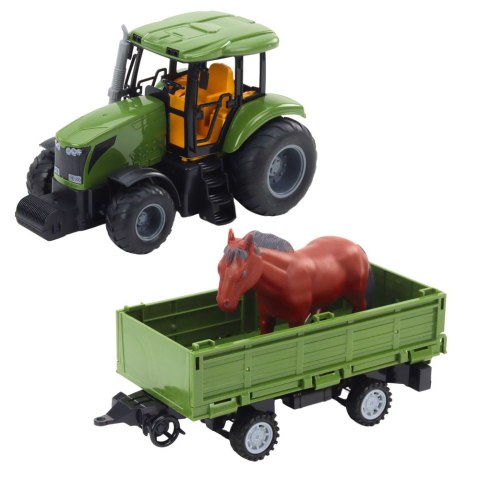 Zestaw Traktor Z Przyczepą i Koniem Zdalnie Sterowany RC Zestaw Traktor Z Przyczepą i Koniem Zdalnie Sterowany RC