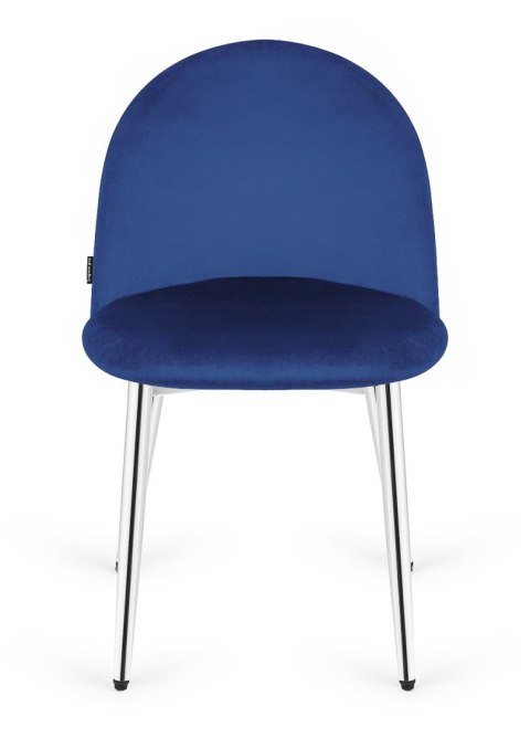 Krzesło tapicerowane GLORIA BLUE VELVET SILVER Krzesło tapicerowane GLORIA BLUE VELVET SILVER
