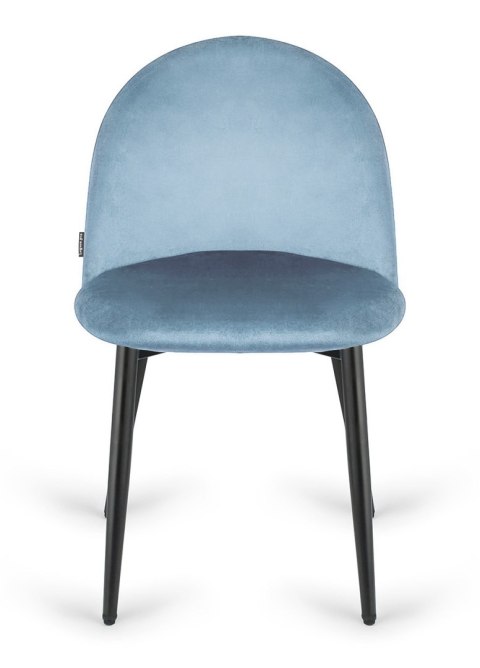 Krzesło tapicerowane GLORIA LIGHT BLUE VELVET Krzesło tapicerowane GLORIA LIGHT BLUE VELVET