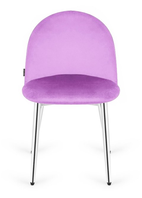 Krzesło tapicerowane GLORIA VIOLET VELVET SILVER Krzesło tapicerowane GLORIA VIOLET VELVET SILVER