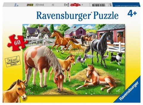 Puzzle 60 Szczęśliwe konie Puzzle 60 Szczęśliwe konie
