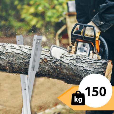Stojak na Drewno do Cięcia Ocynkowany Wytrzymały 150kg Stojak na Drewno do Cięcia Ocynkowany Wytrzymały 150kg