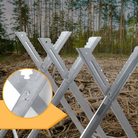 Stojak na Drewno do Cięcia Ocynkowany Wytrzymały 150kg Stojak na Drewno do Cięcia Ocynkowany Wytrzymały 150kg
