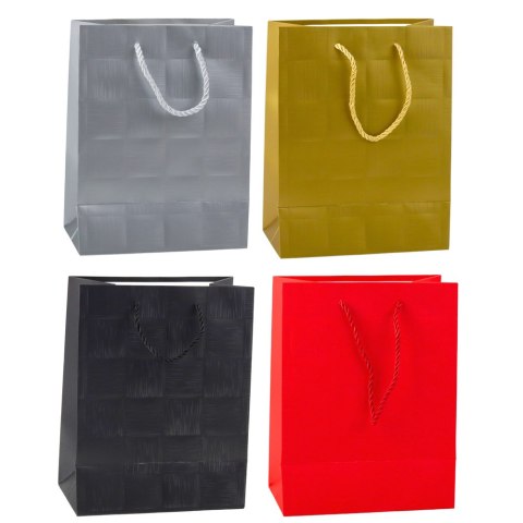 Torba Prezentowa Kwadraty Strukturalne Elegancka 23 x 18 x 10 cm Torba Prezentowa Kwadraty Strukturalne Elegancka 23 x 18 x 10 cm